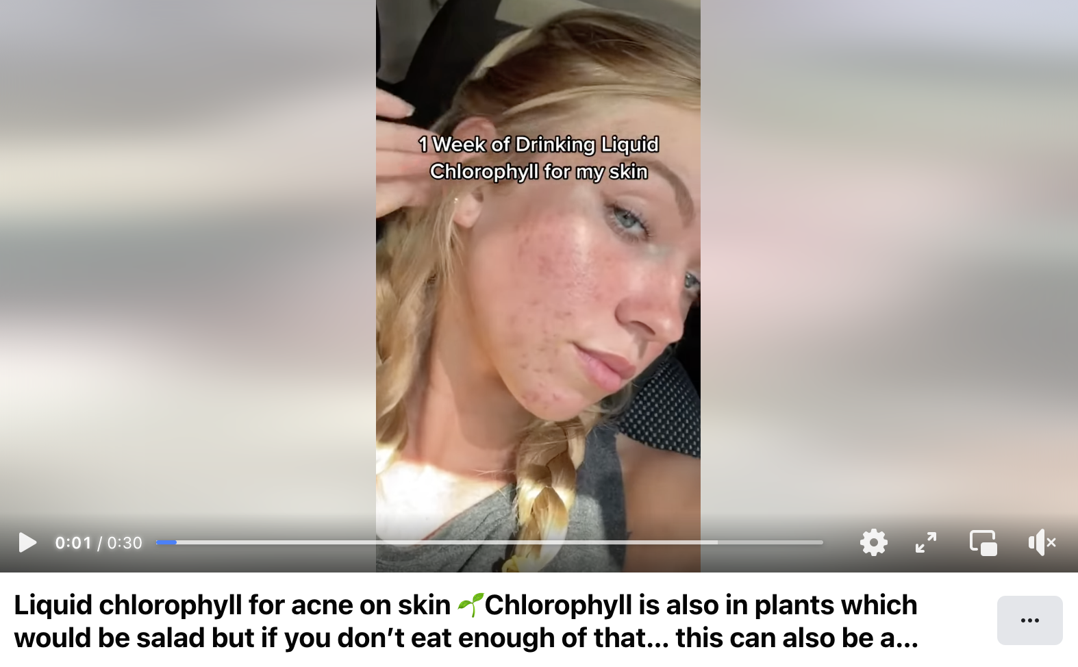 Fact Check NO Evidence Liquid Chlorophyll Heals Acne On Skin Lead
